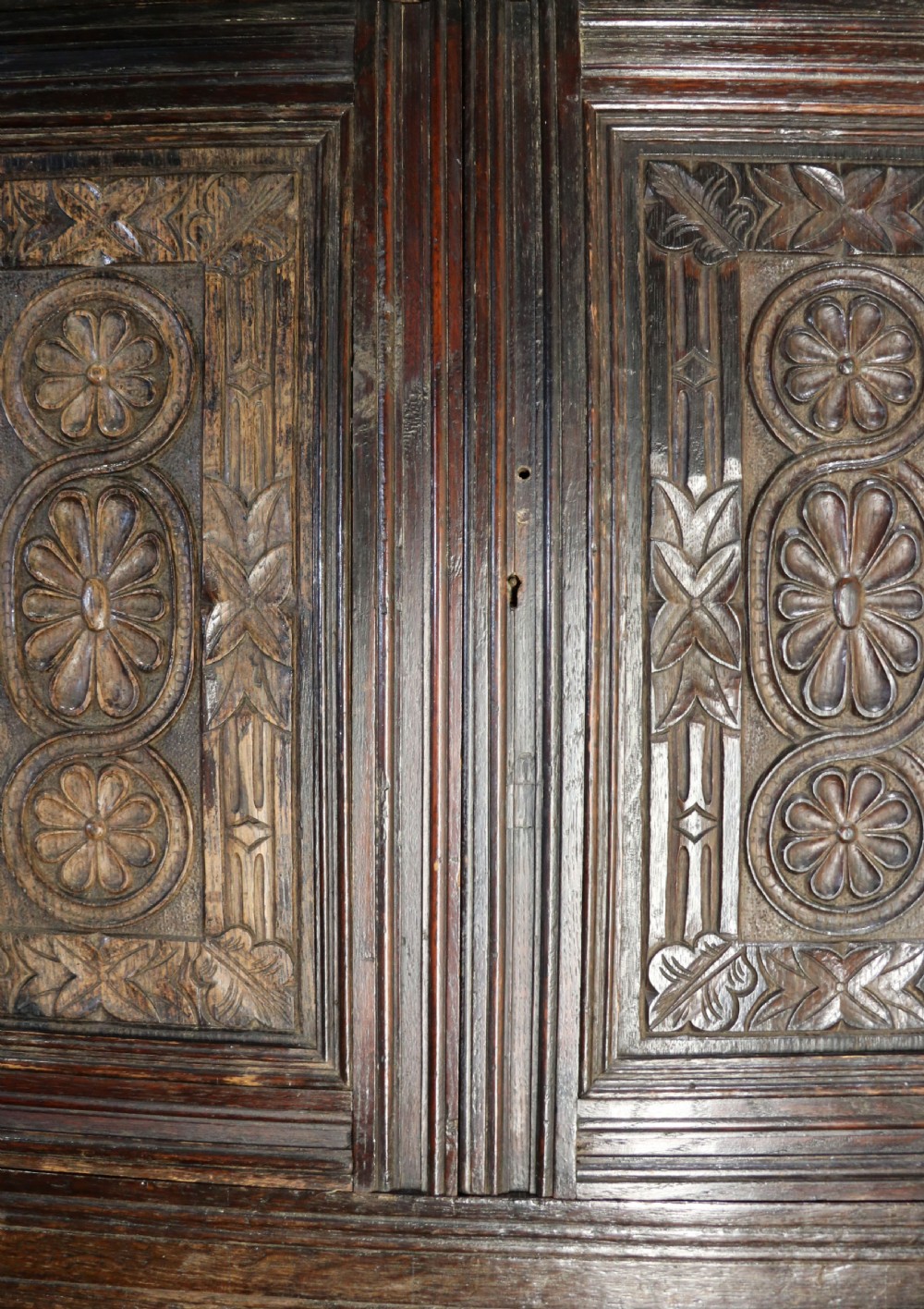 A lovely Victorian gothic revival cabinet on stand. View XV