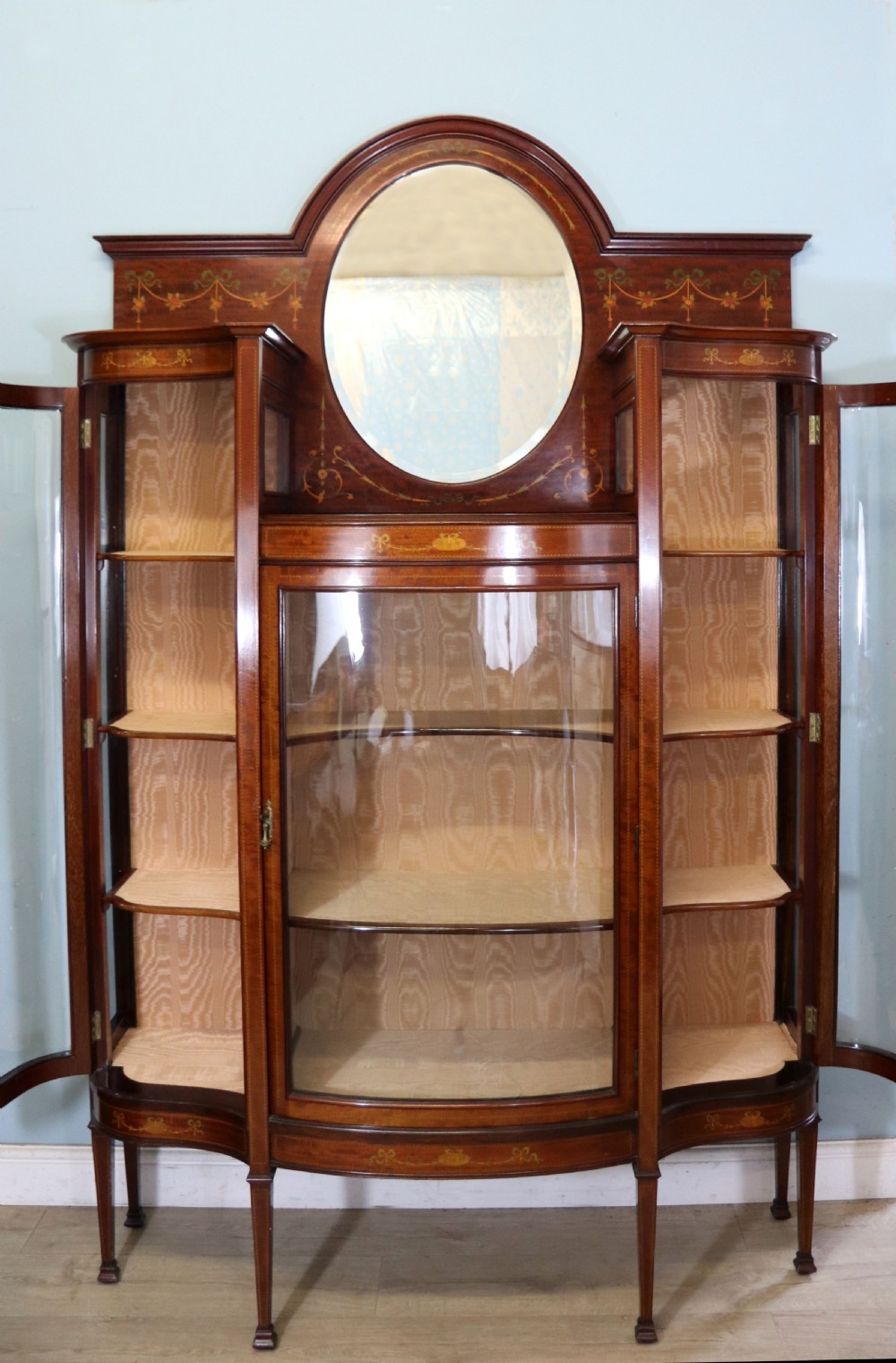 A magnificent Edwardian display cabinet. View II