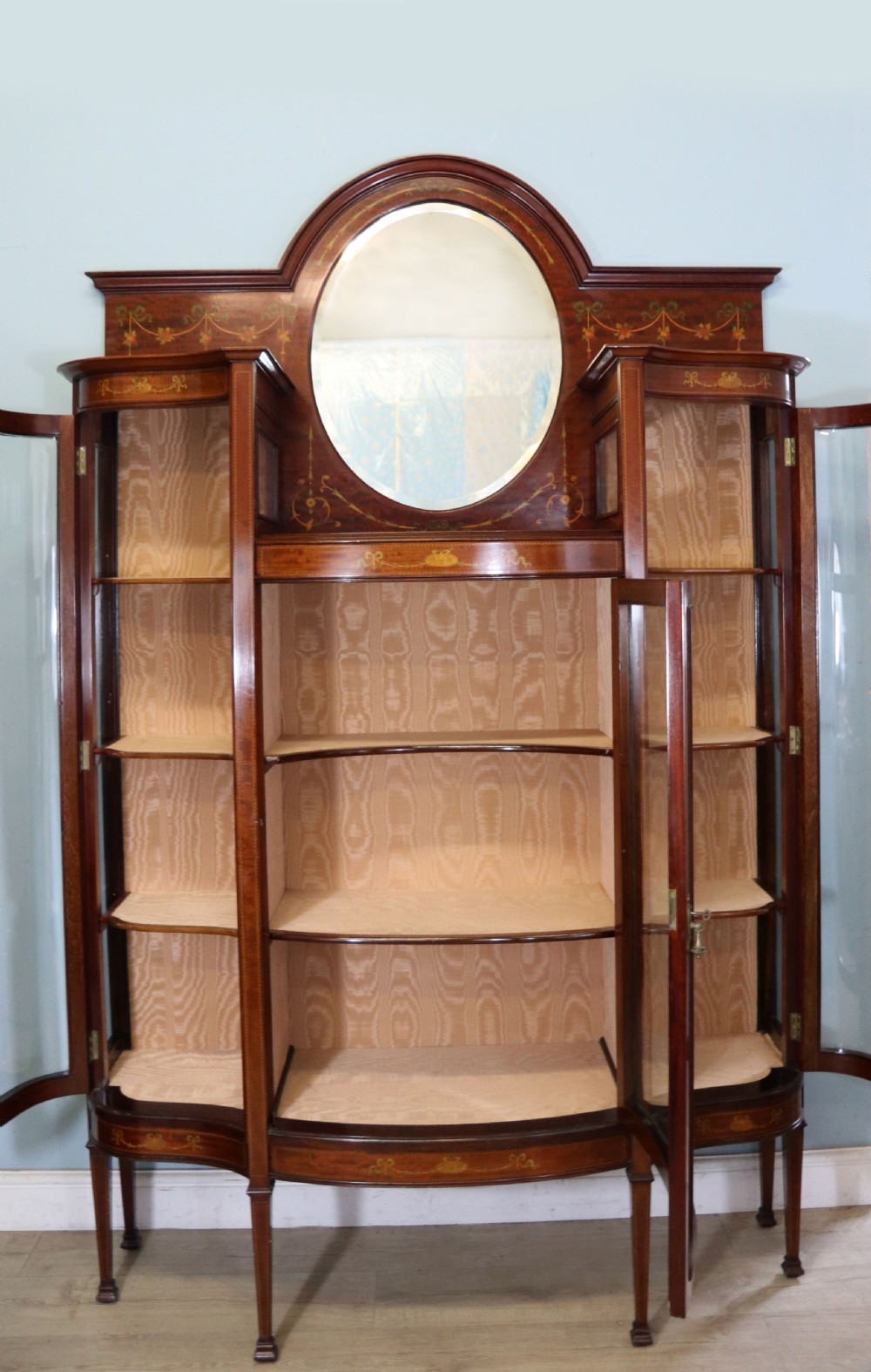 A magnificent Edwardian display cabinet. View III