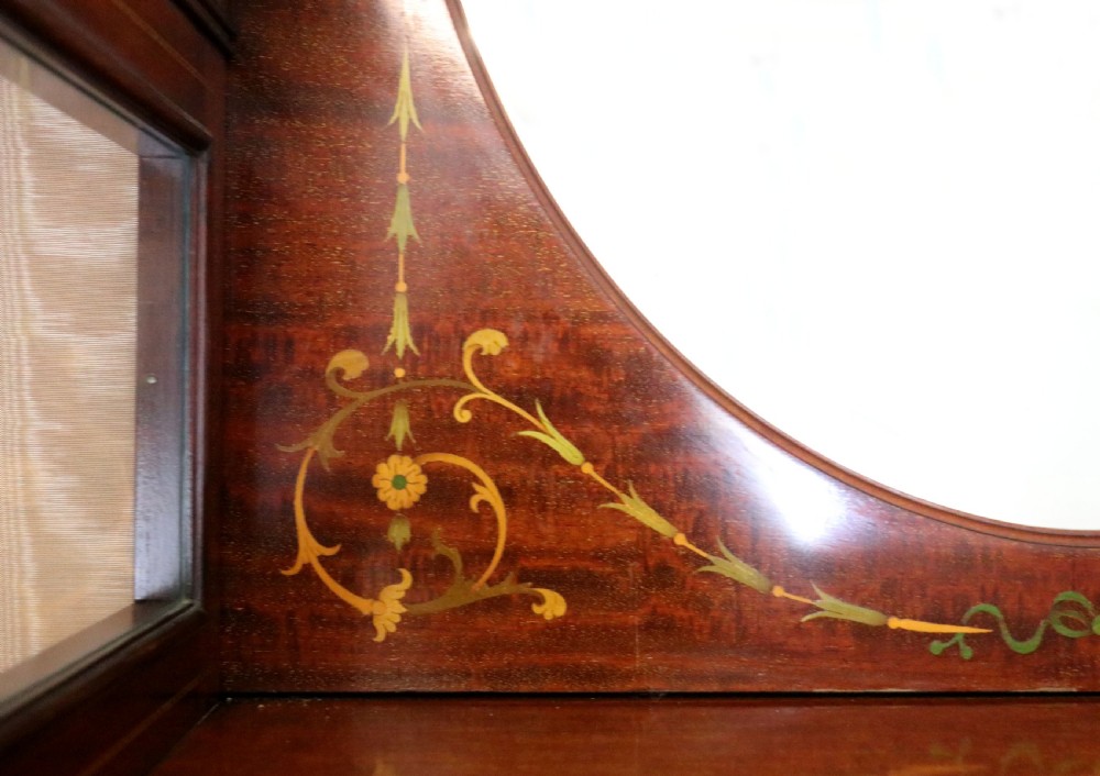 A magnificent Edwardian display cabinet. View VIII