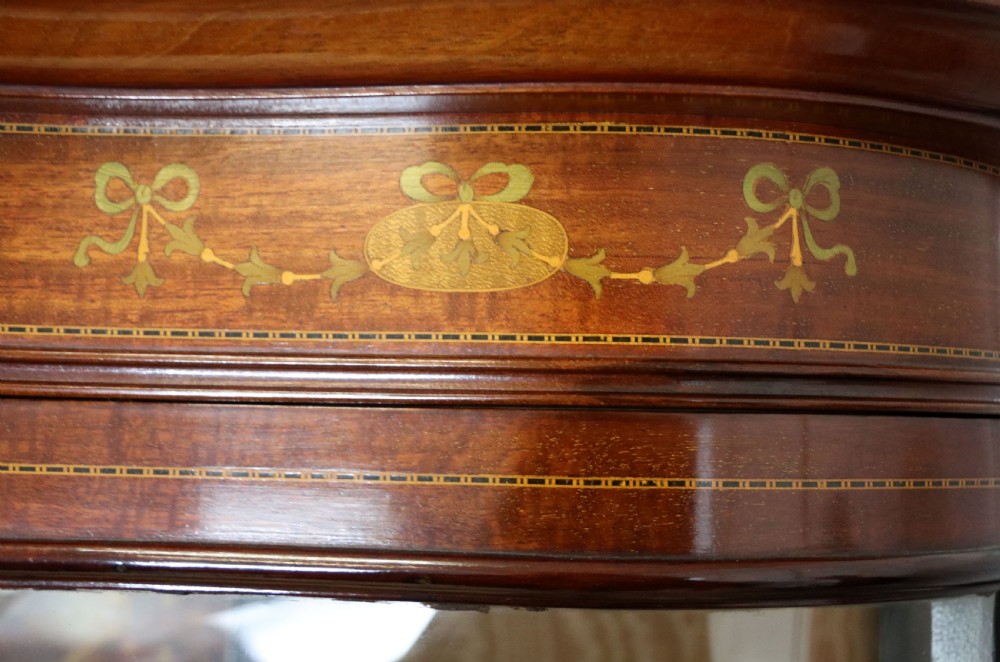 A magnificent Edwardian display cabinet. View XIV