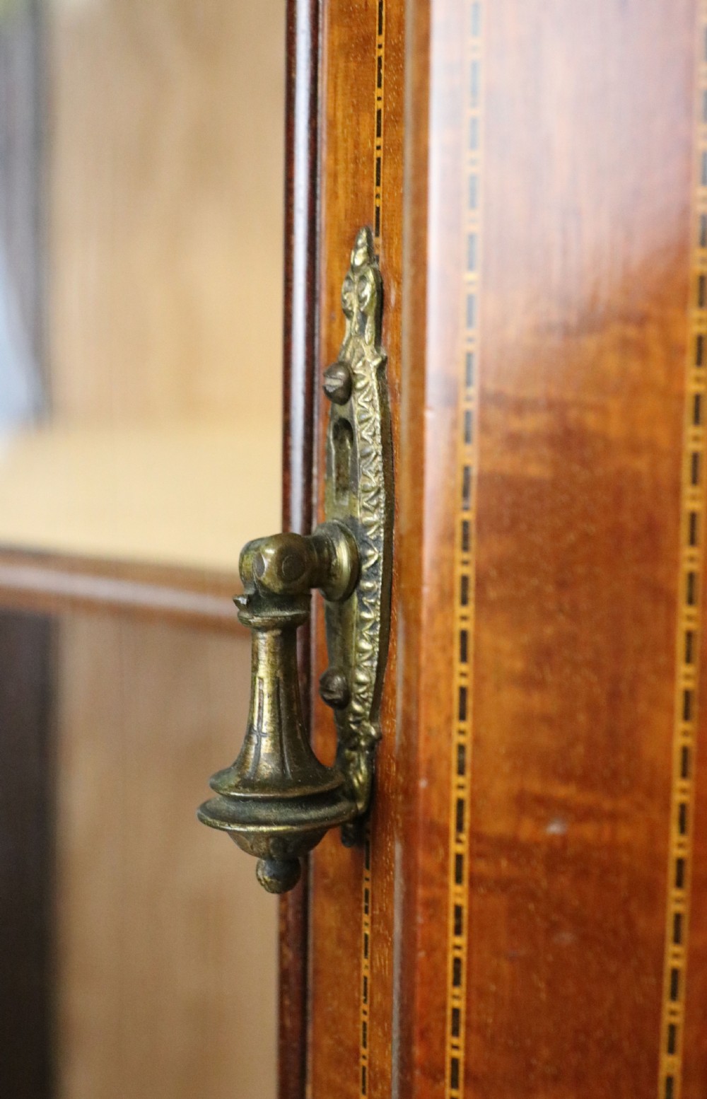 A magnificent Edwardian display cabinet. View XVIII