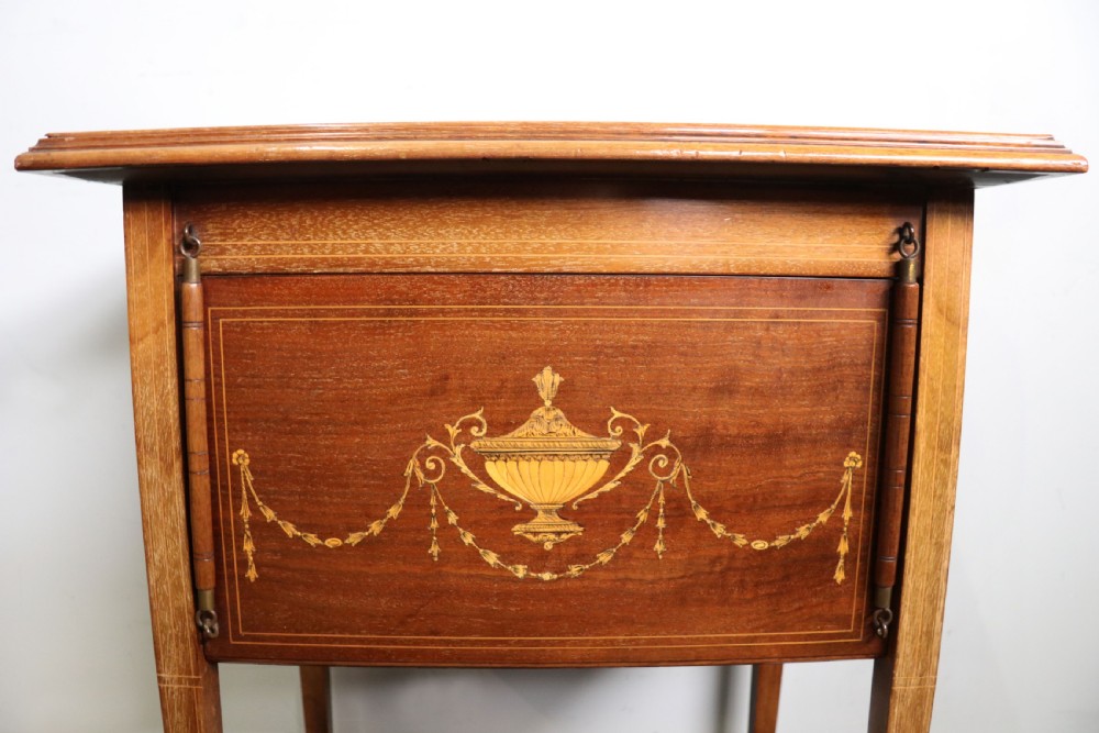 A lovely Edwardian metamorphic combination side table. View XVI