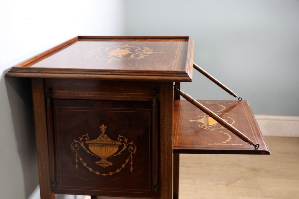 A lovely Edwardian metamorphic combination side table. View XXIII