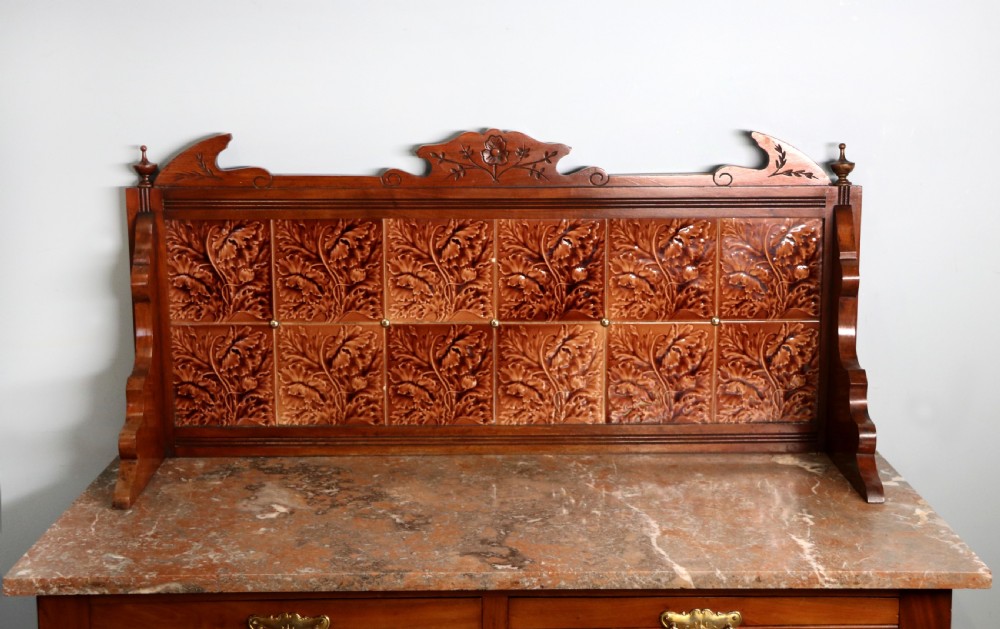 A late Victorian mahogany framed washstand. View VIII