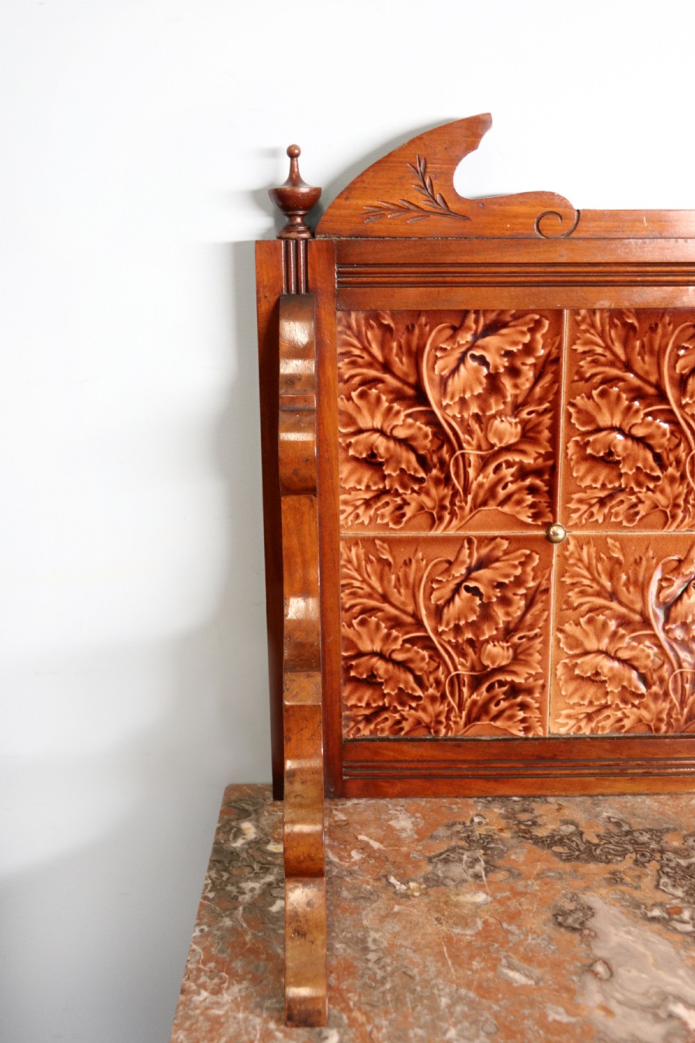A late Victorian mahogany framed washstand. View IX