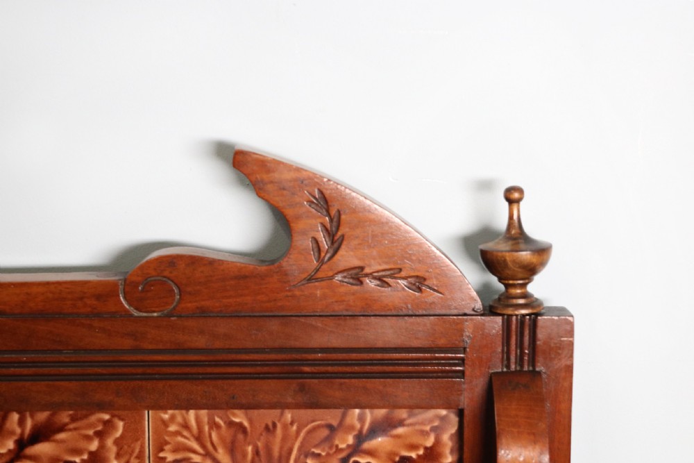 A late Victorian mahogany framed washstand. View X
