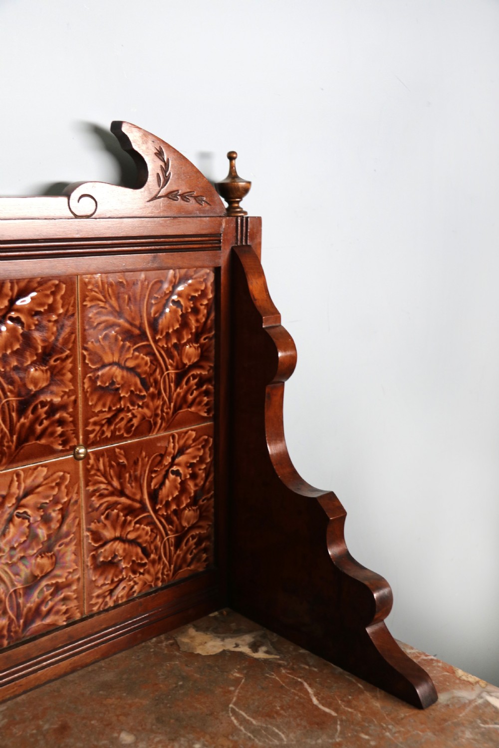 A late Victorian mahogany framed washstand. View XI