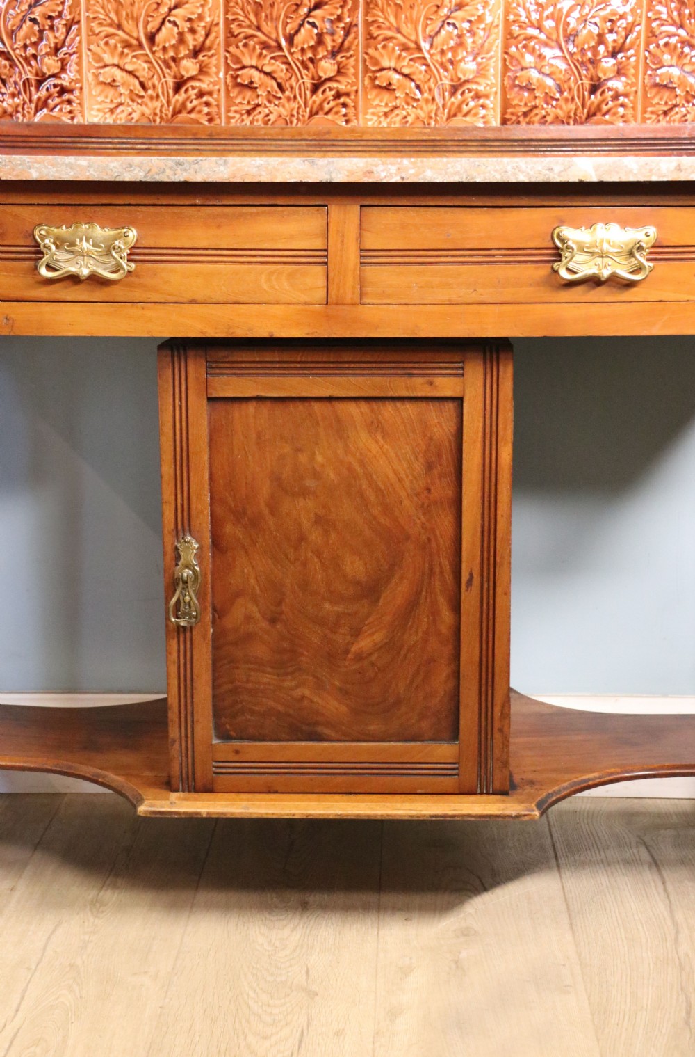 A late Victorian mahogany framed washstand. View XVII