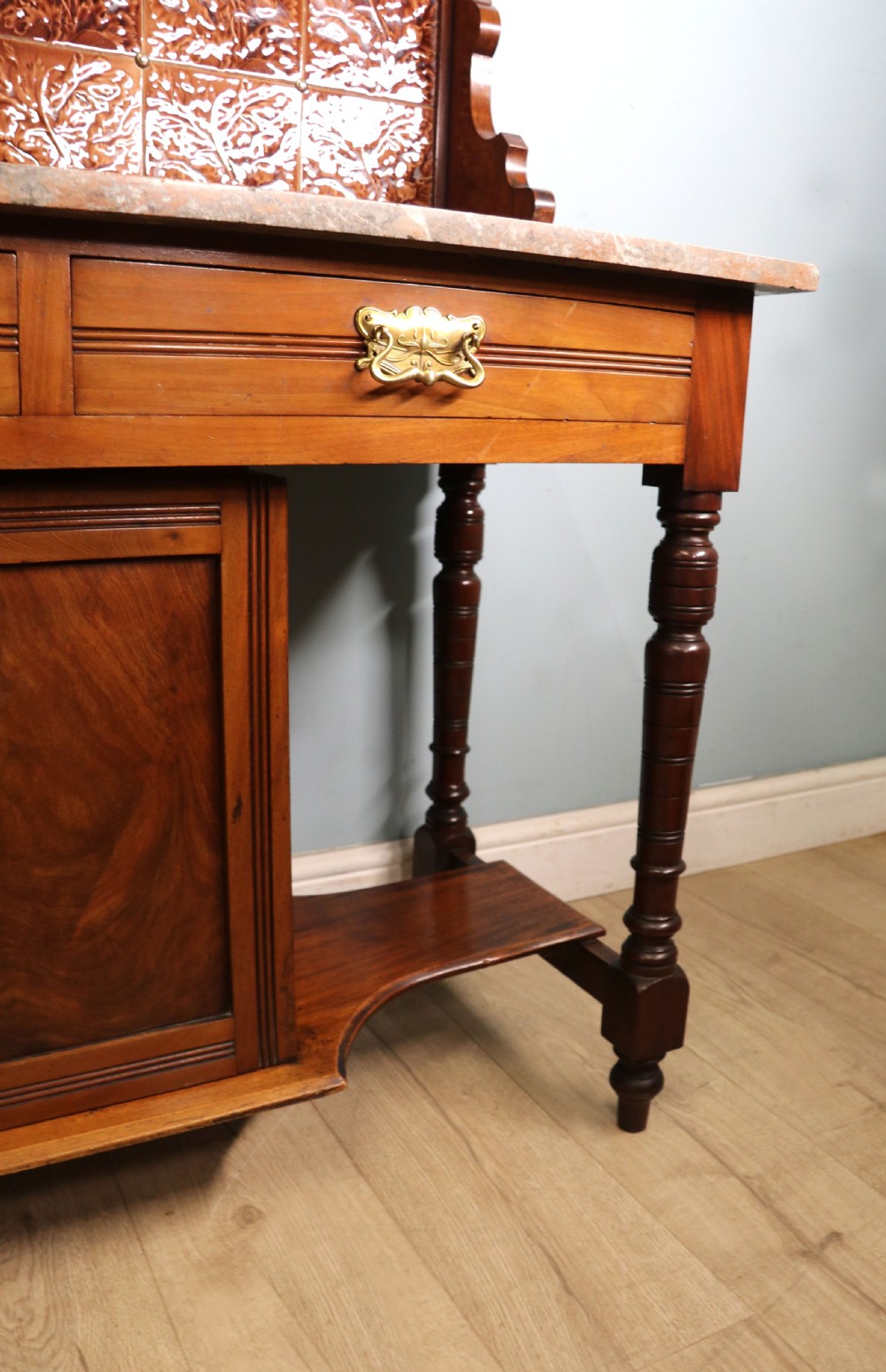 A late Victorian mahogany framed washstand. View XVIII