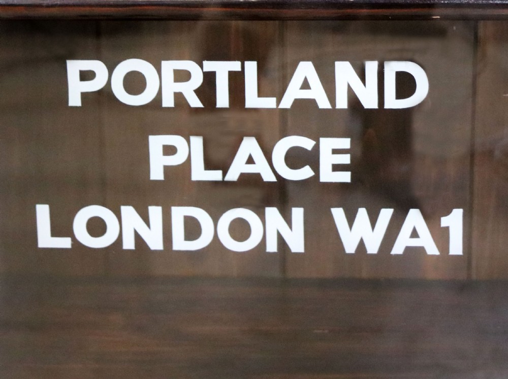  A lovely early 20th century mahogany framed glazed bookcase cabinet, later sign written for the (BBC) View XX