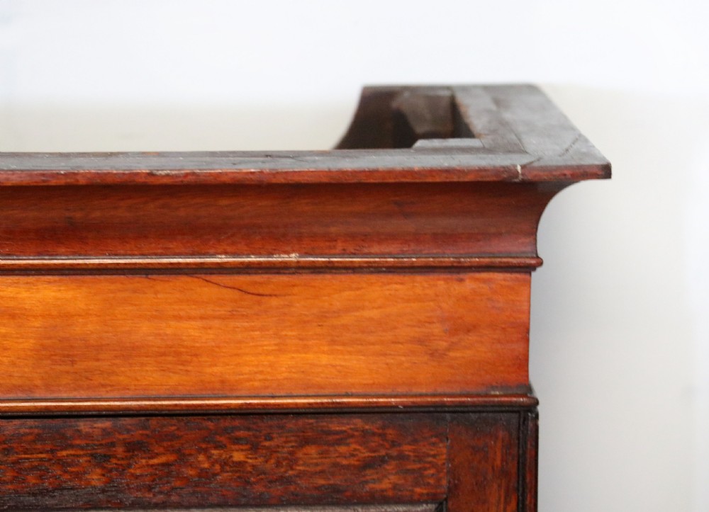 A quality mahogany shop display cabinet, later sign written for A.Levi  watch and clockmakers. View III