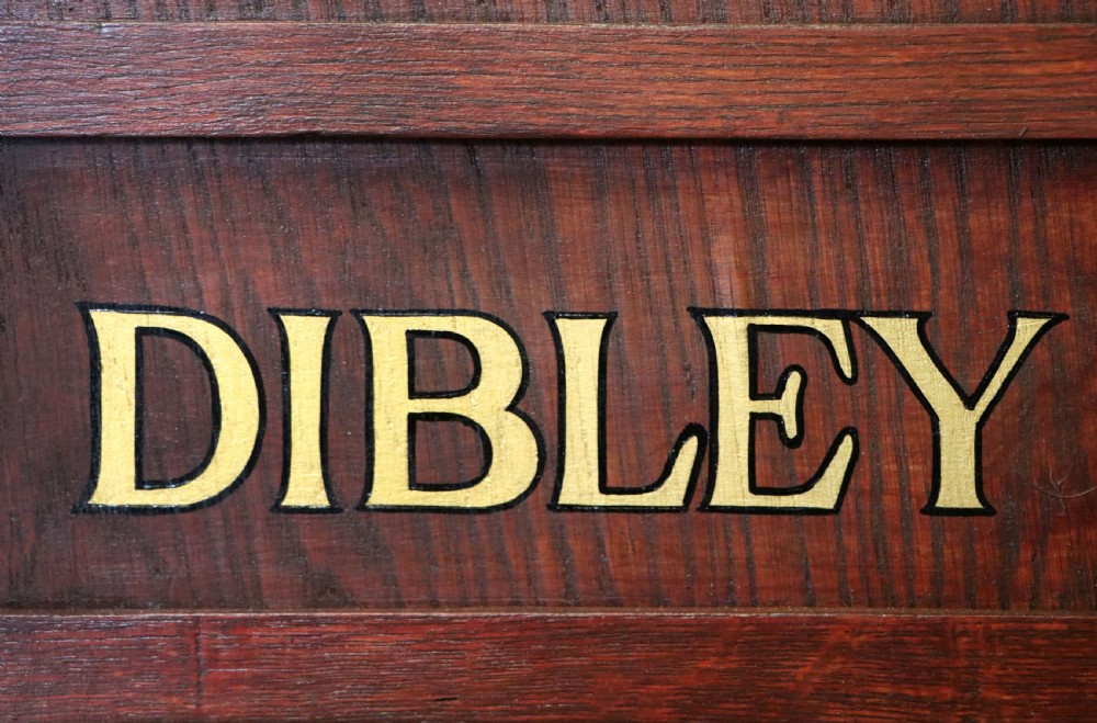A Victorian gothic oak village church Psalm or hymn board sign written Vicar of Dibley. View XV
