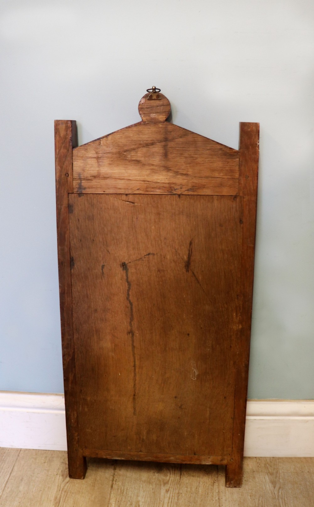 A Victorian gothic oak village church Psalm or hymn board sign written Vicar of Dibley. View XVIII