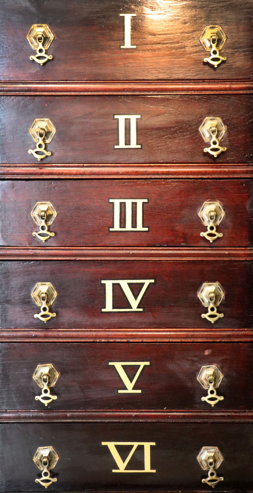 A lovely dark mahogany cabinet hand sign written for Cadburys chocolate. View XIX