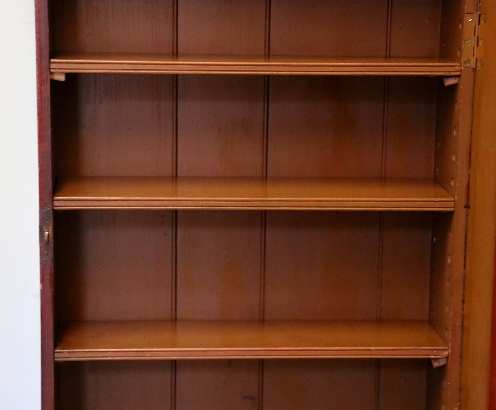 A 19th century mahogany shop display cabinet later sign written for Fry’s cocoa. View XV