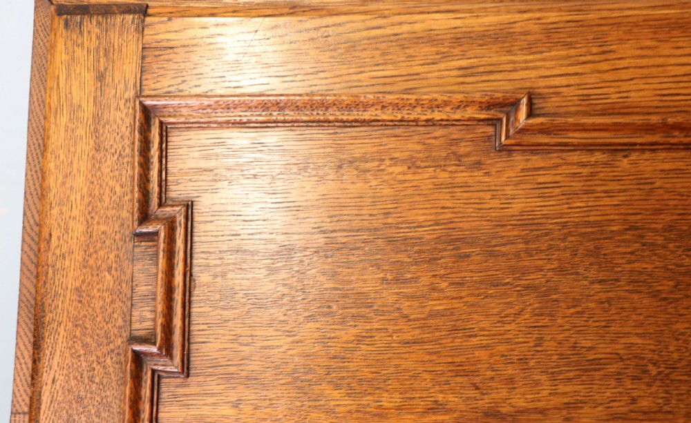 An absolutely charming Jacobean revival oak bureau. View XII