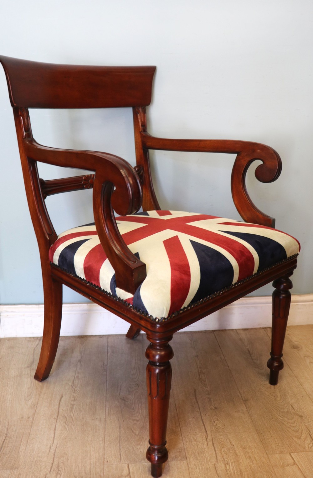 A pair of lovely Victorian bar back carver chairs. View IV
