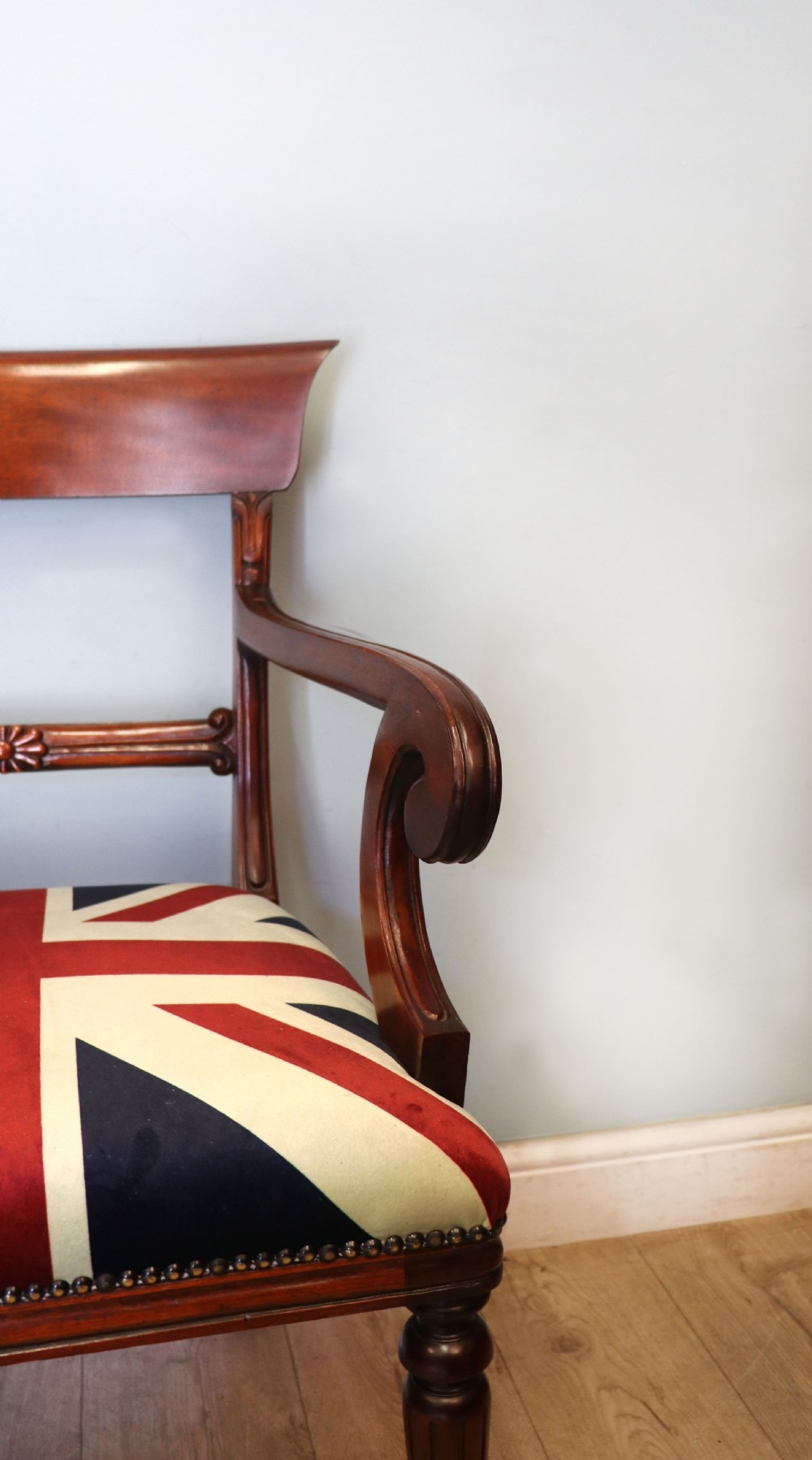 A pair of lovely Victorian bar back carver chairs. View XX