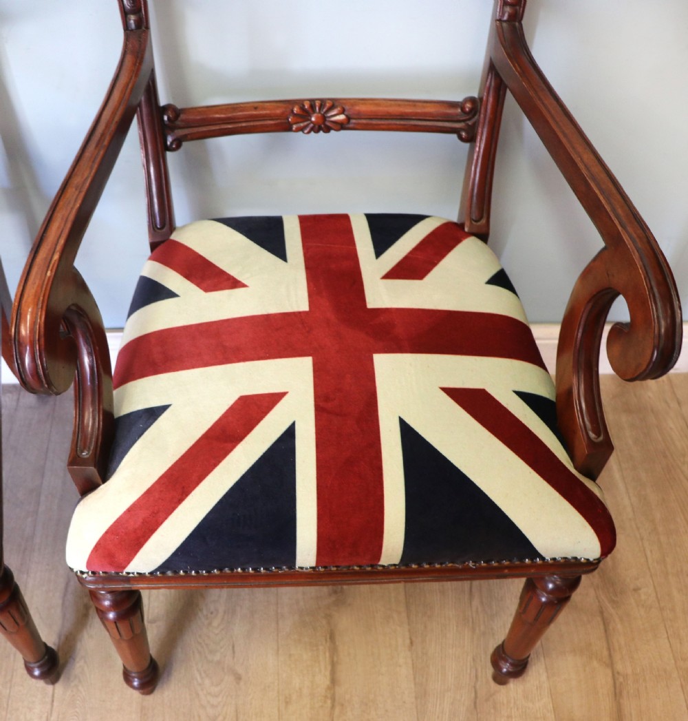A pair of lovely Victorian bar back carver chairs. View XXIII