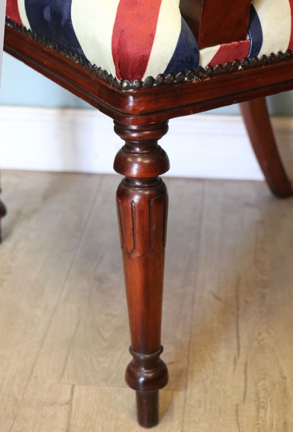 A pair of lovely Victorian bar back carver chairs. View XXV