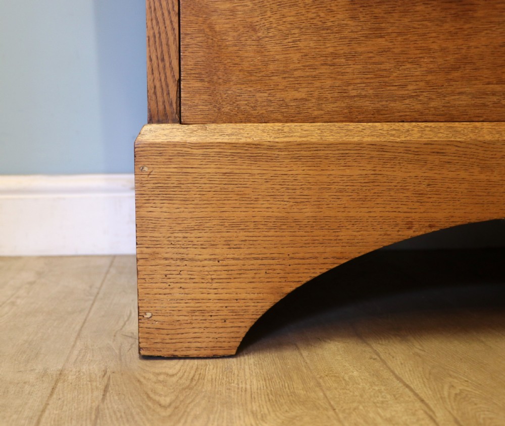 A lovely late 19th century light oak dressing chest View XXII
