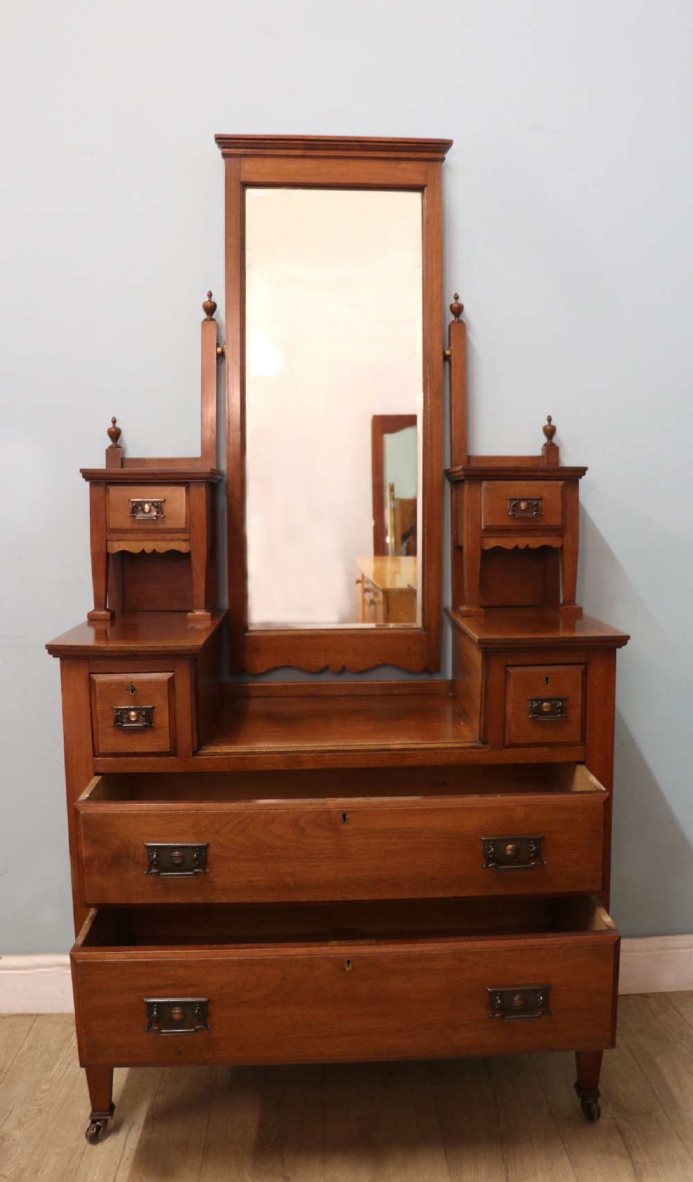 A lovely late 19th century American walnut dressing chest. View III