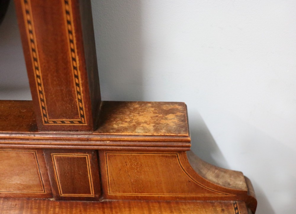 A fine quality Edwardian mahogany dressing table with inlaid decoration! View XII