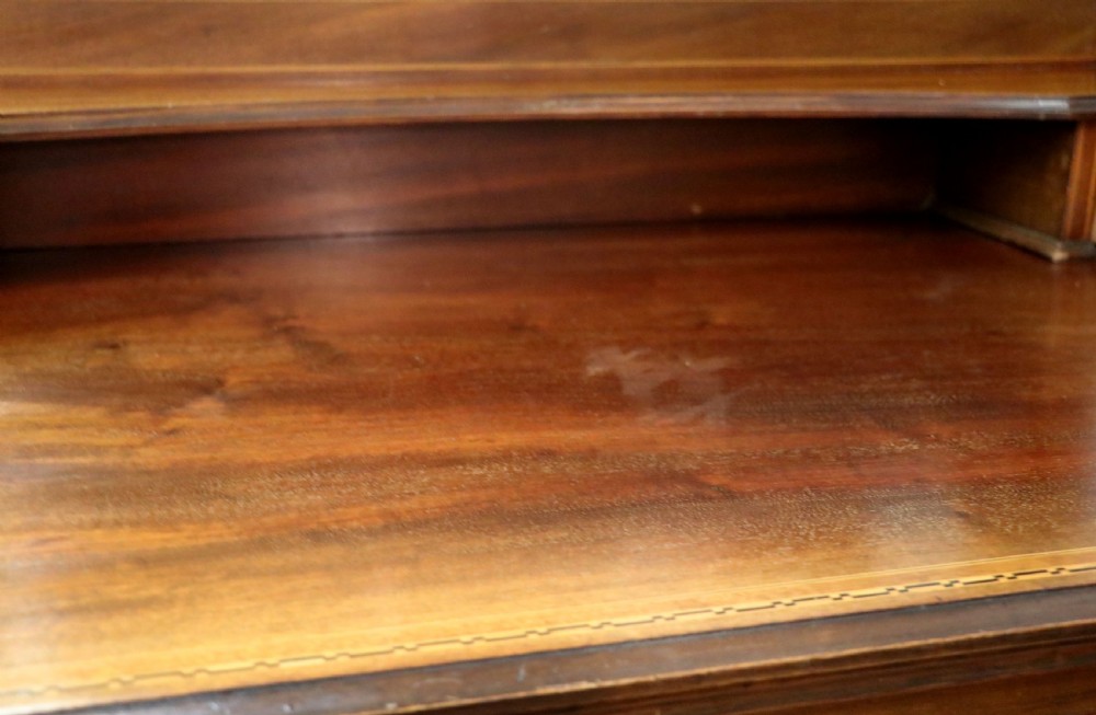 A fine quality Edwardian mahogany dressing table with inlaid decoration! View XXIII