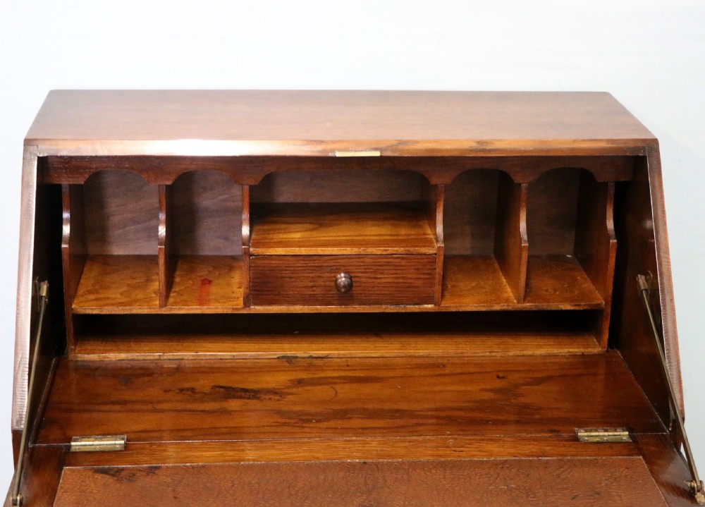 A really lovely & understated 1930s oak bureau. View X