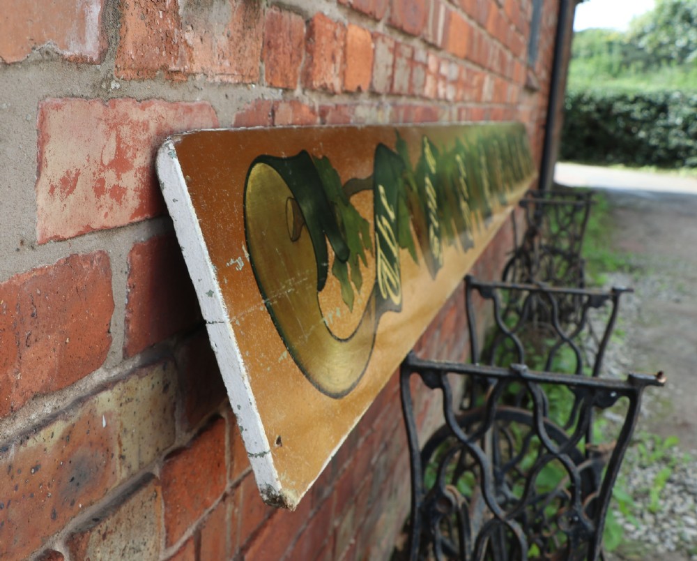 A  lovely 19th Century beautiful hand painted wooden wall mounted panel. View VI