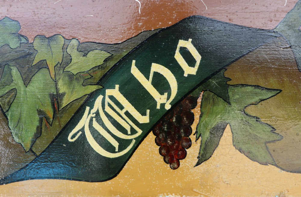 A  lovely 19th Century beautiful hand painted wooden wall mounted panel. View XI