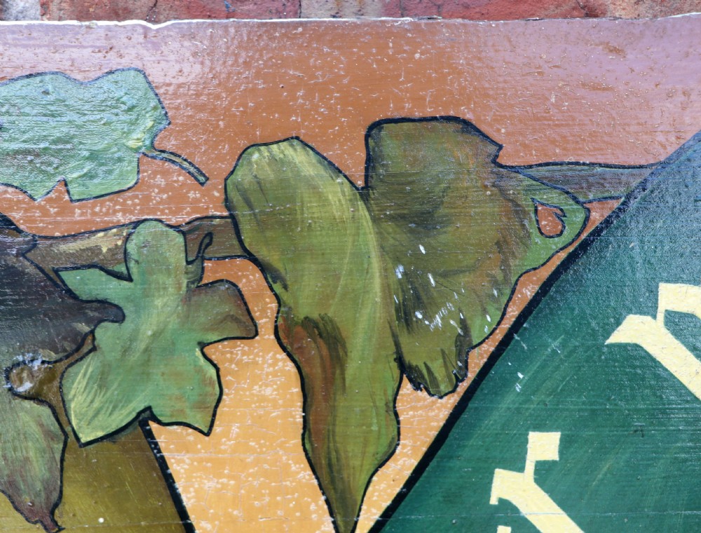 A  lovely 19th Century beautiful hand painted wooden wall mounted panel. View XXI