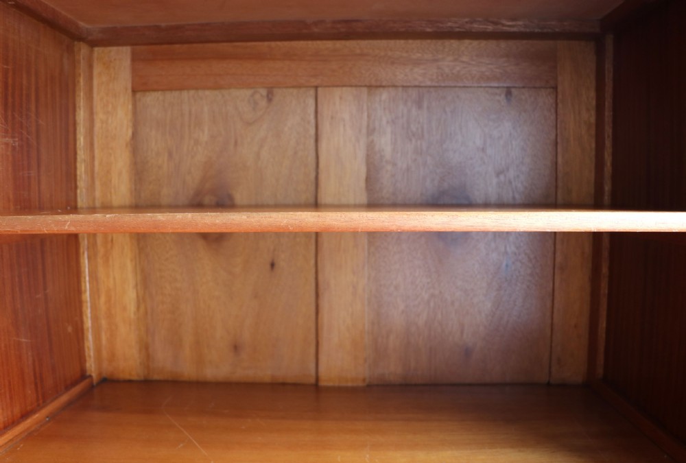 A 1930s burr walnut veneered tallboy cabinet. View XIII