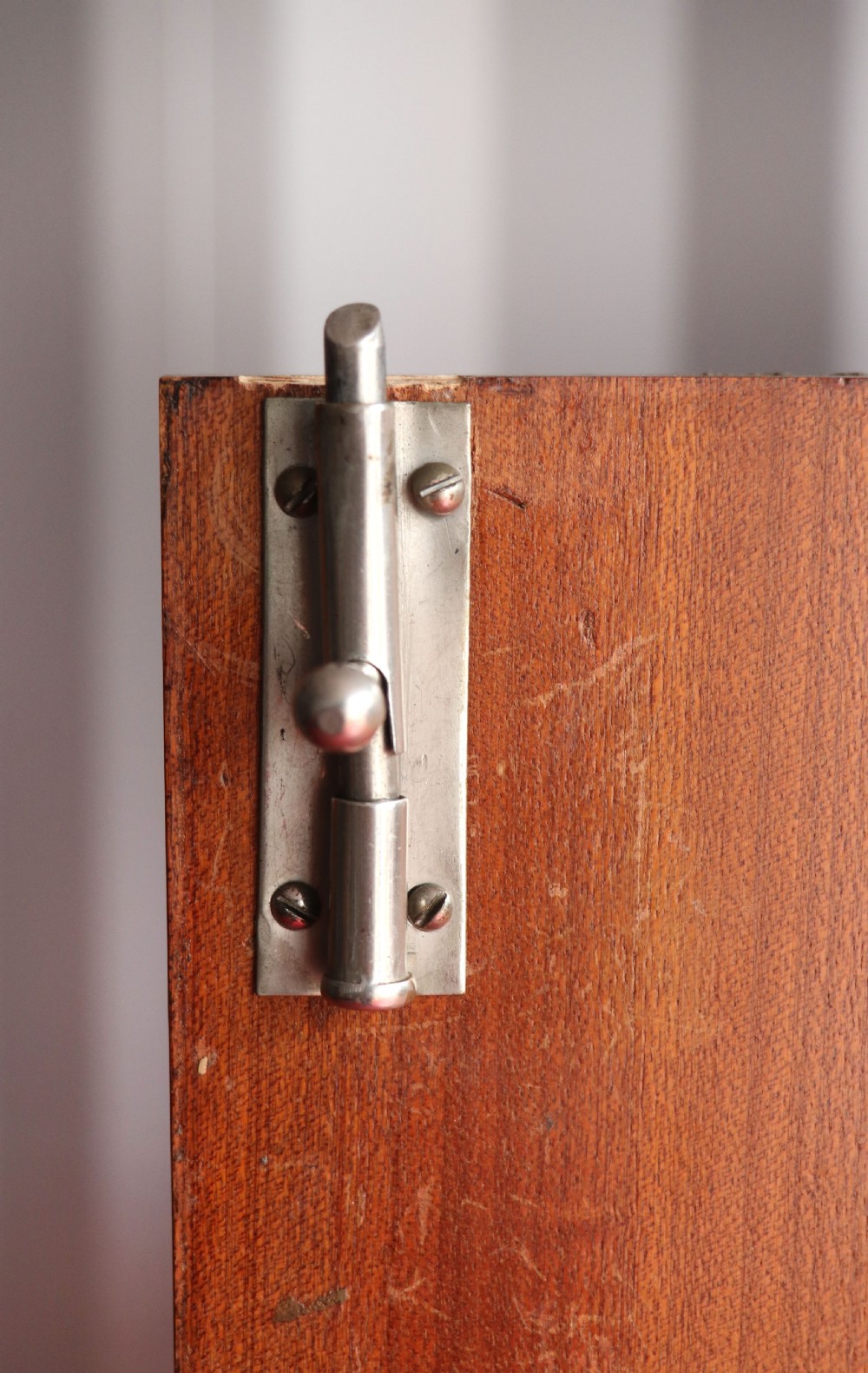 A 1930s burr walnut veneered tallboy cabinet. View XIX