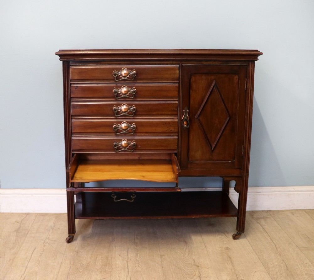 A lovely late Victorian music cabinet!  View IX