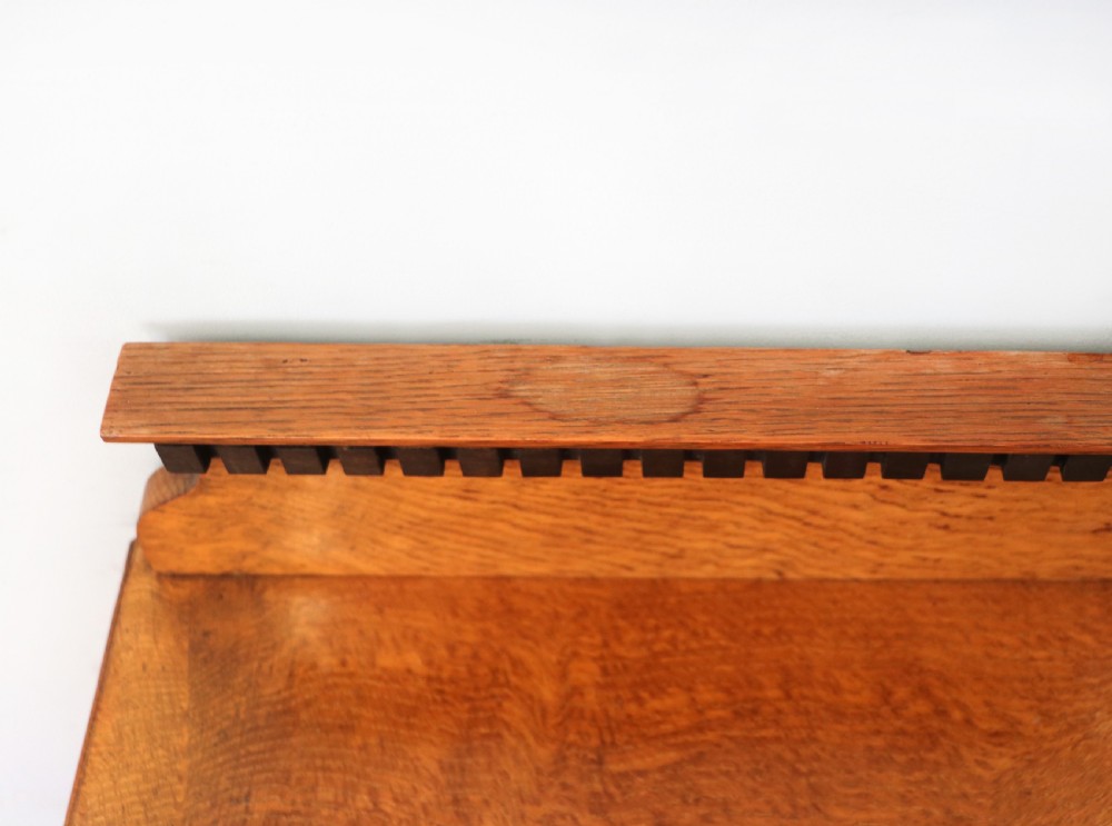 A lovely Shapland & Petter oak inlaid bedside cabinet. View XIII