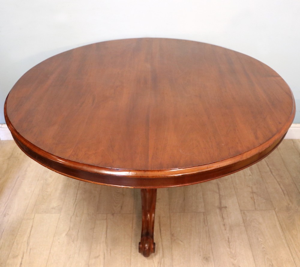A lovely mahogany tilt top centre or dining table. View II