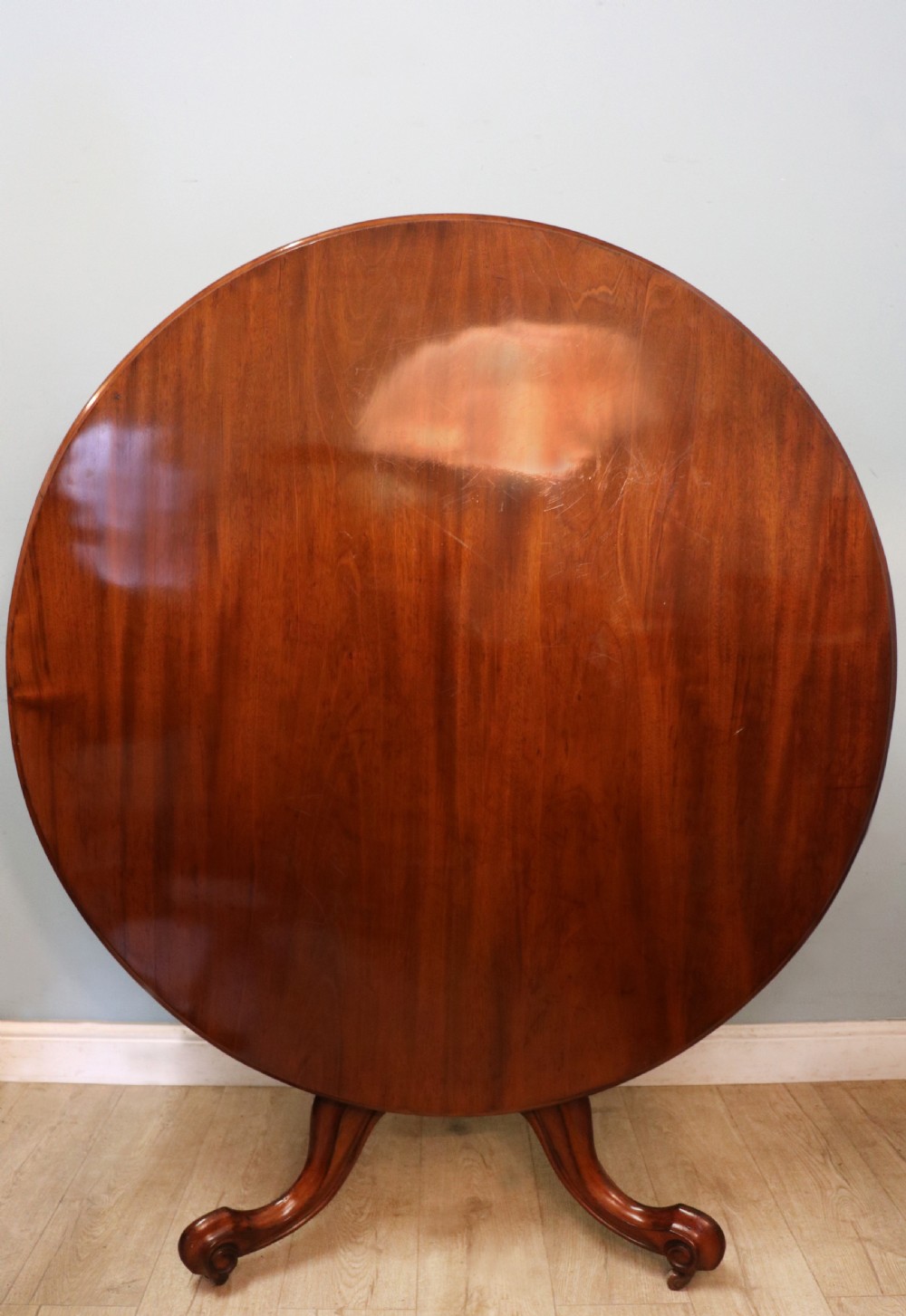 A lovely mahogany tilt top centre or dining table. View III