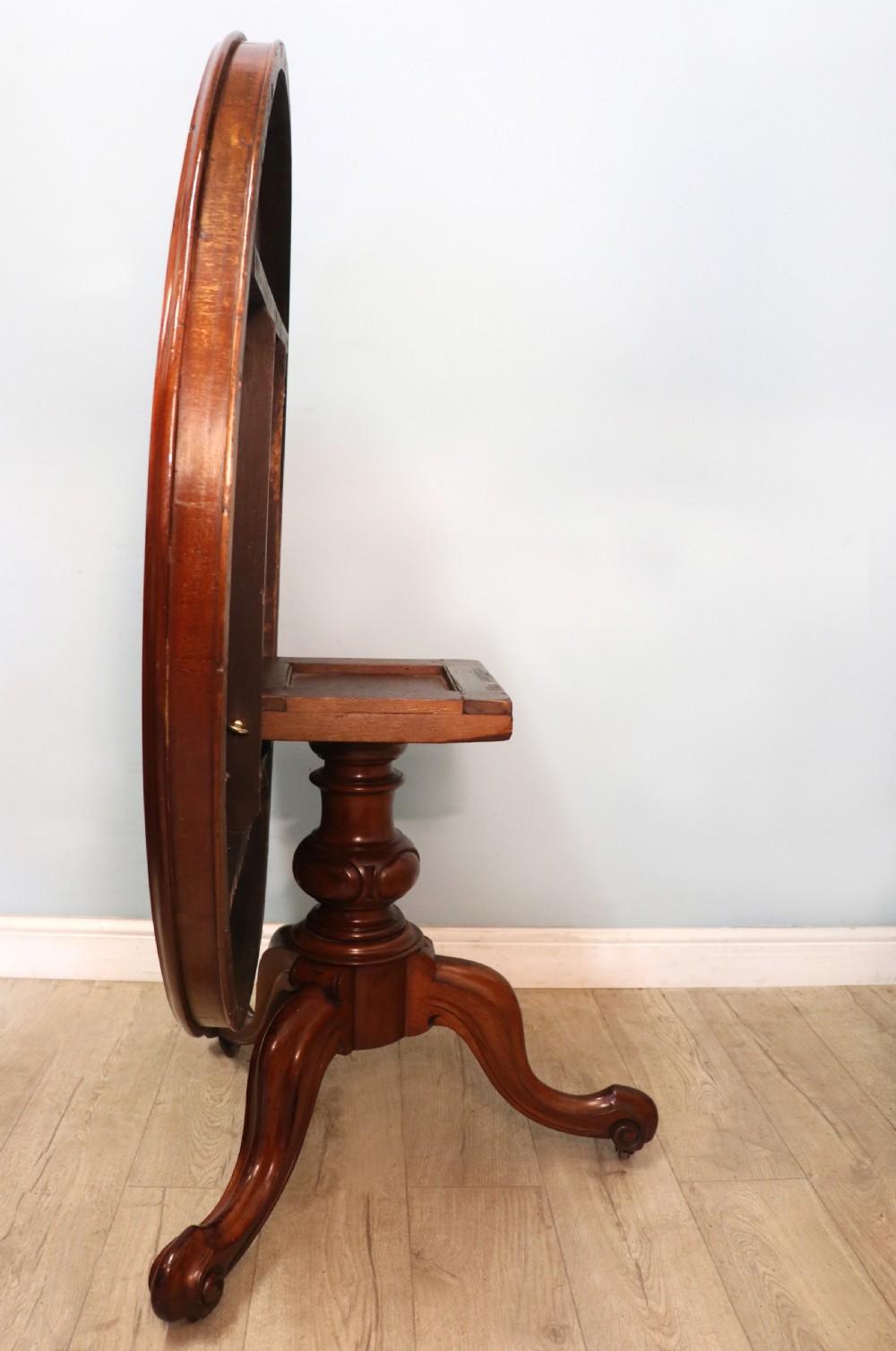 A lovely mahogany tilt top centre or dining table. View VI