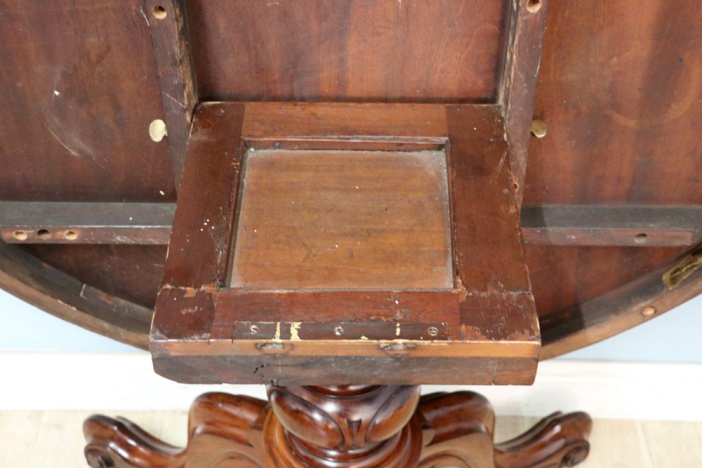 A lovely mahogany tilt top centre or dining table. View XV