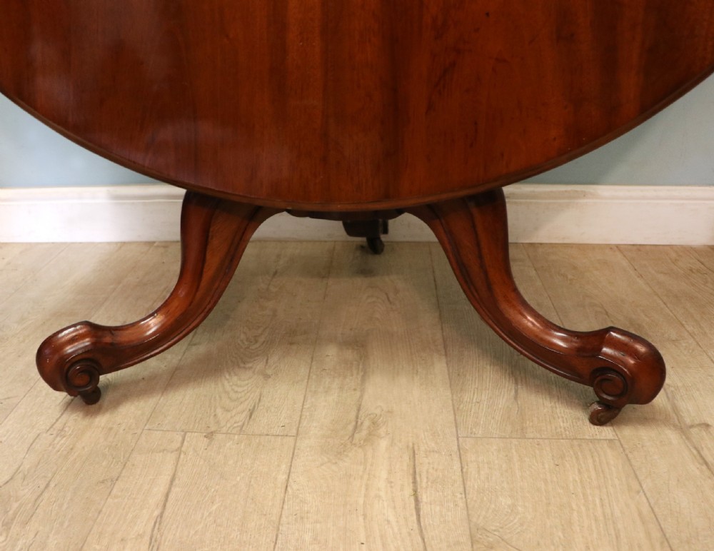 A lovely mahogany tilt top centre or dining table. View XVII