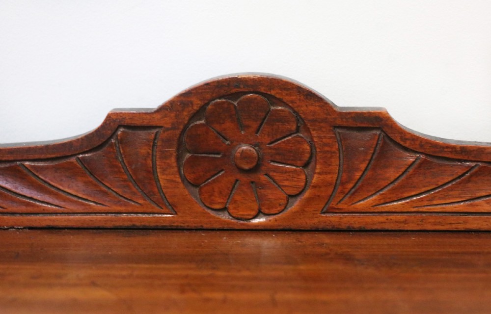 A late Victorian American walnut cabinet, later sign written for G.Hall of London. View IX