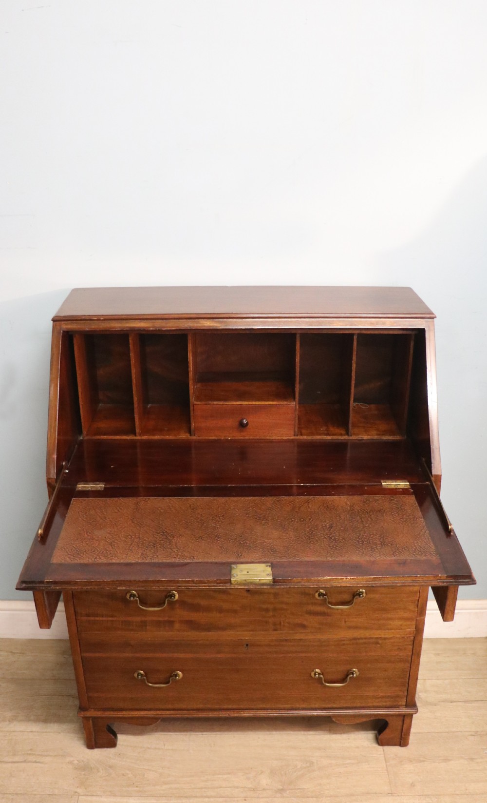 A lovely Edwardian bureau in the Sheraton revival style!  View II