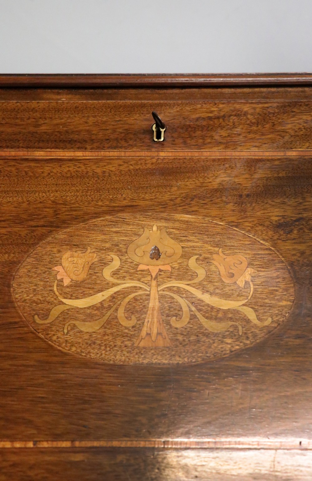 A lovely Edwardian bureau in the Sheraton revival style!  View XIII