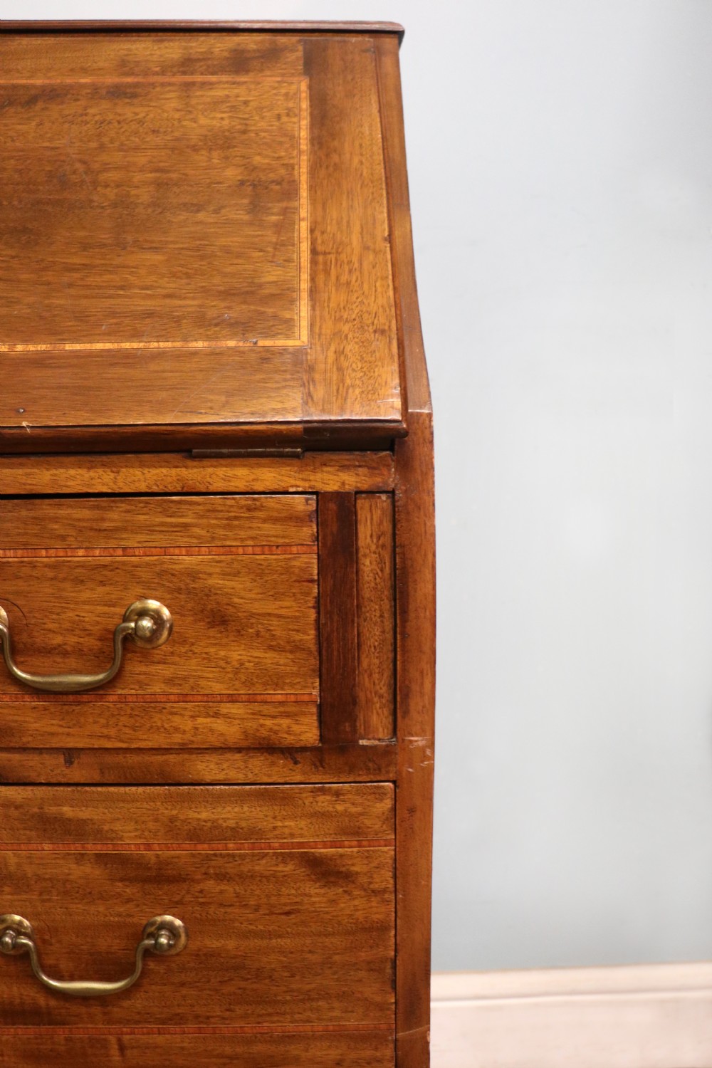 A lovely Edwardian bureau in the Sheraton revival style!  View XVII