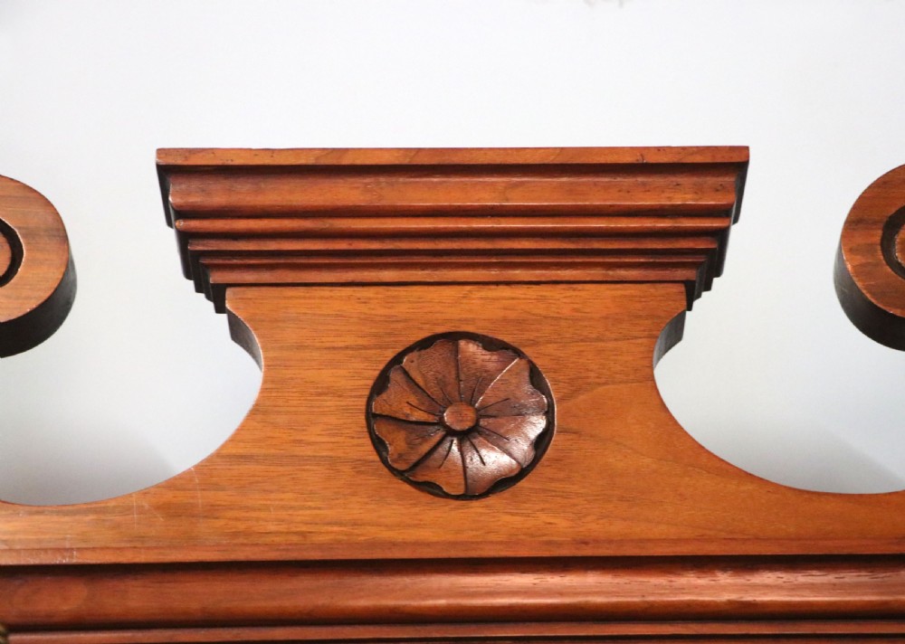 A late Victorian American walnut hallstand. View VII