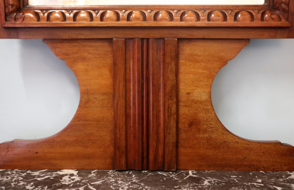 A late Victorian American walnut hallstand. View XXX