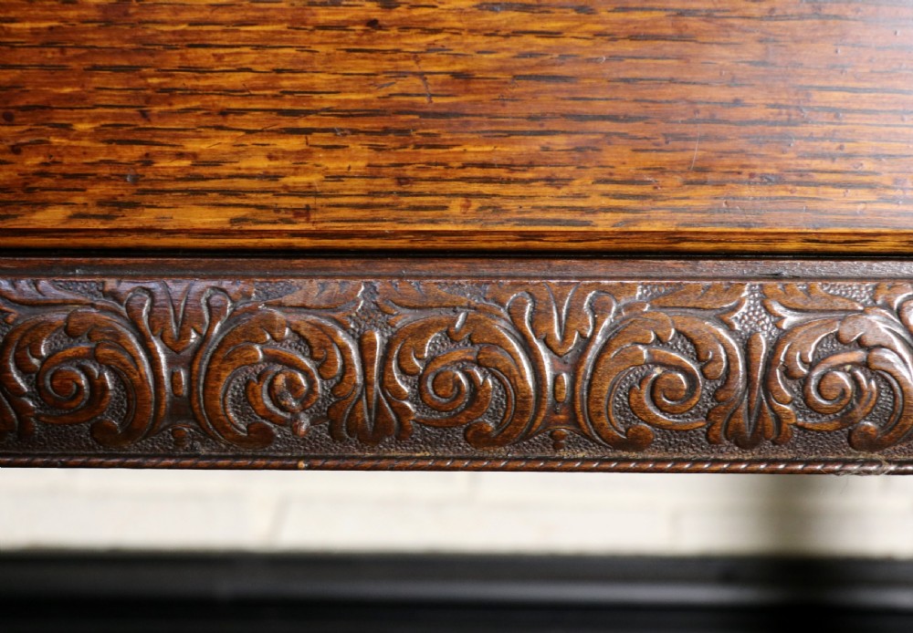 Oak side Quality British oak! A very useful Jacobean revival oak chest of drawers. View XIII