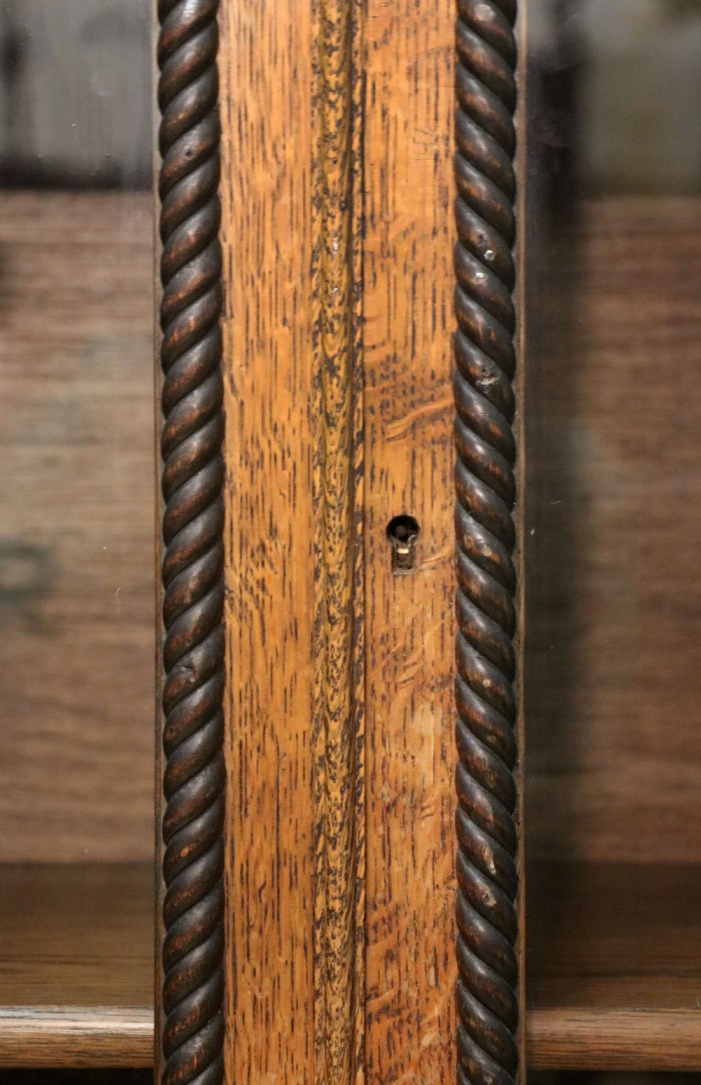 A simply charming 1930’s oak framed and glazed two door bookcase or display cabinet. View XXIII